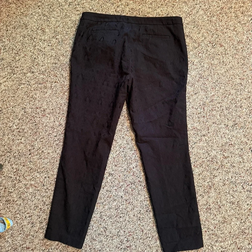 Cynthia Rowley Black patterned pants 12